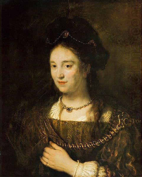 Saskia van Uylenburgh, Rembrandt Peale